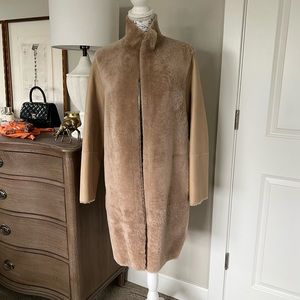 Club Monaco Genuine Lamb Shearling Coat